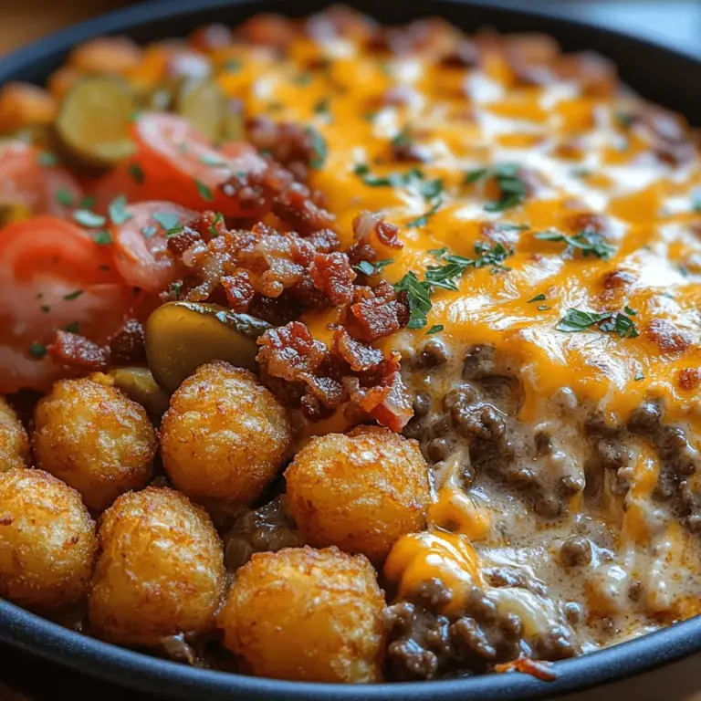 To achieve the best results in your Bacon Cheeseburger Tater Tot Casserole, it is essential to understand the core ingredients that make this dish stand out. Each component plays a significant role in creating a harmonious blend of flavors.