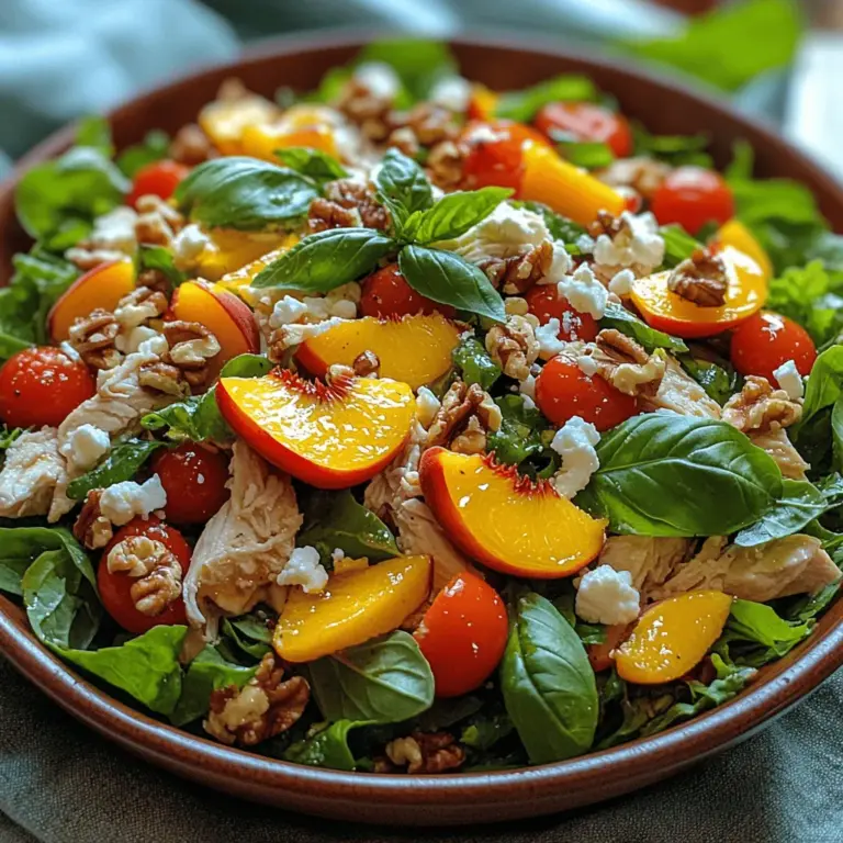 In recent years, fresh salads have surged in popularity across modern cuisine, and for good reason. These vibrant dishes not only celebrate the bounty of seasonal produce but also offer a canvas for endless creativity in flavor and texture. As health-conscious dining becomes increasingly mainstream, salads have evolved from simple side dishes to hearty, main-course options that can satisfy even the most discerning palates. Among the many delightful salad choices, the Peach Basil Chicken Salad stands out as a harmonious blend of flavors and textures that perfectly encapsulates the essence of summer.