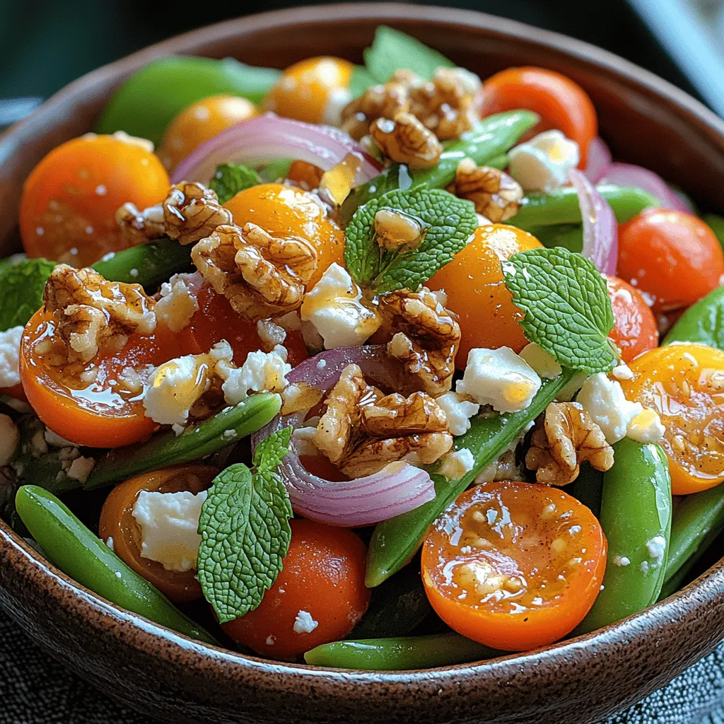 In the realm of healthy eating, salads often take center stage, showcasing a colorful array of fresh ingredients that tantalize the taste buds while nourishing the body. Among these vibrant dishes, the Crunchy Sugar Snap Pea Salad stands out as a delightful option that perfectly embodies the essence of wholesome, flavorful eating. Brimming with colors, textures, and nutritional goodness, this salad serves as the ideal accompaniment to any meal or a refreshing stand-alone snack.