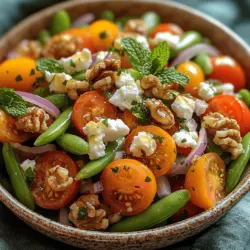 In the realm of healthy eating, salads often take center stage, showcasing a colorful array of fresh ingredients that tantalize the taste buds while nourishing the body. Among these vibrant dishes, the Crunchy Sugar Snap Pea Salad stands out as a delightful option that perfectly embodies the essence of wholesome, flavorful eating. Brimming with colors, textures, and nutritional goodness, this salad serves as the ideal accompaniment to any meal or a refreshing stand-alone snack.