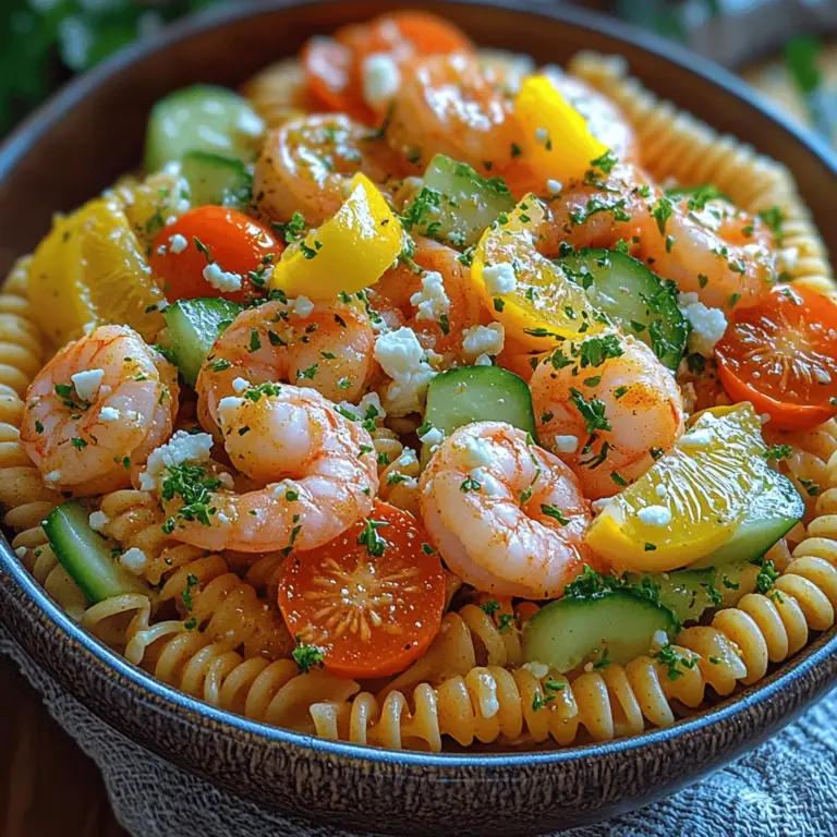 As the summer sun shines bright and outdoor gatherings become a staple, nothing brings the spirit of the season to the table quite like a vibrant and refreshing Sun-Kissed Shrimp Pasta Salad. This delightful dish is not only visually appealing but also a feast for the taste buds, combining the freshness of seasonal produce with the satisfying texture of pasta and succulent shrimp. It embodies the essence of summer, making it the perfect accompaniment for picnics, barbecues, and light dinners on warm evenings.