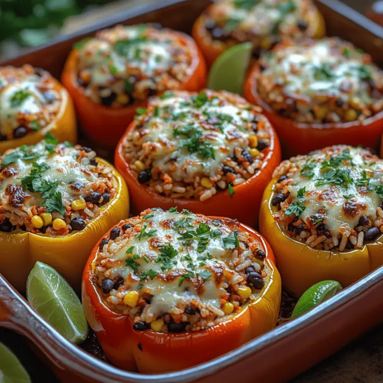 Stuffed sweet peppers are a delightful and colorful dish that brings a burst of flavor and nutrition to the dinner table. With their vibrant hues and enticing aroma, these peppers offer not just visual appeal but also a satisfying crunch and a medley of tastes. This versatile recipe allows for a multitude of fillings, making it suitable for anyone—from vegetarians to those following gluten-free diets. Whether you're looking for a quick weeknight dinner or an impressive dish for entertaining, stuffed sweet peppers are sure to be a crowd-pleaser.