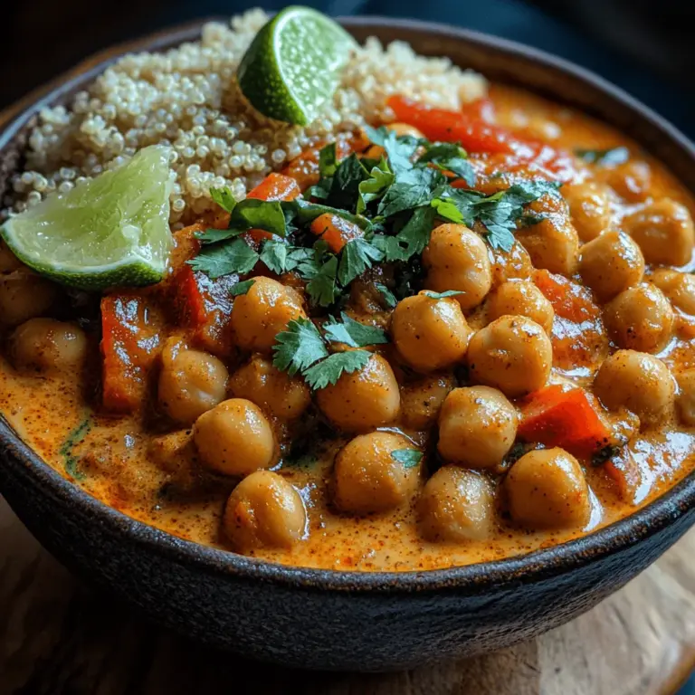 The beauty of the Tropical Bliss Coconut Curry Chickpea Stew lies not only in its vibrant flavors but also in the nutritional powerhouse packed within its ingredients. Let’s explore the key components that make this dish both delicious and nourishing.