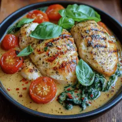 Welcome to the world of Italian comfort food with a twist! Creamy Tuscan Chicken is a dish that beautifully marries rich flavors with a delightful presentation, making it an ideal choice for family dinners and special gatherings alike. This recipe is not only a feast for the palate but also a visual treat, with its vibrant colors and creamy texture. Whether you're a seasoned chef or a novice in the kitchen, this dish is straightforward to prepare, ensuring that everyone can enjoy a taste of Italy right from the comfort of their home.