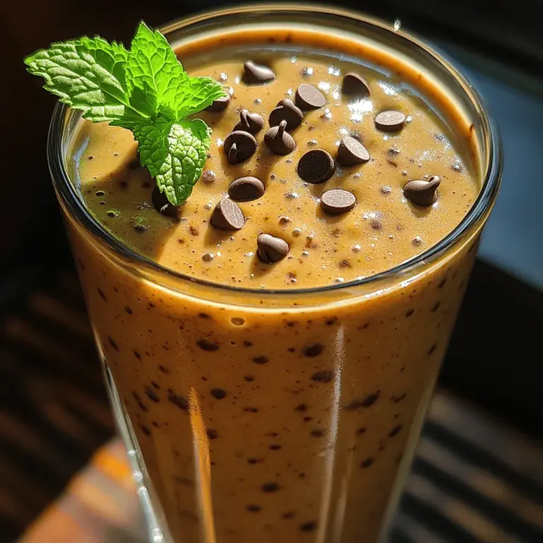 Smoothies have become a staple in the realm of healthy eating, and for good reason. They offer a quick, delicious way to pack in nutrients while satisfying cravings for something sweet. Whether you're looking for a refreshing breakfast option, a revitalizing snack, or a post-workout treat, smoothies can easily fit into your lifestyle. Among the myriad of smoothie recipes available, the Mint Chocolate Banana Chip Smoothie stands out for its unique blend of flavors and health benefits.