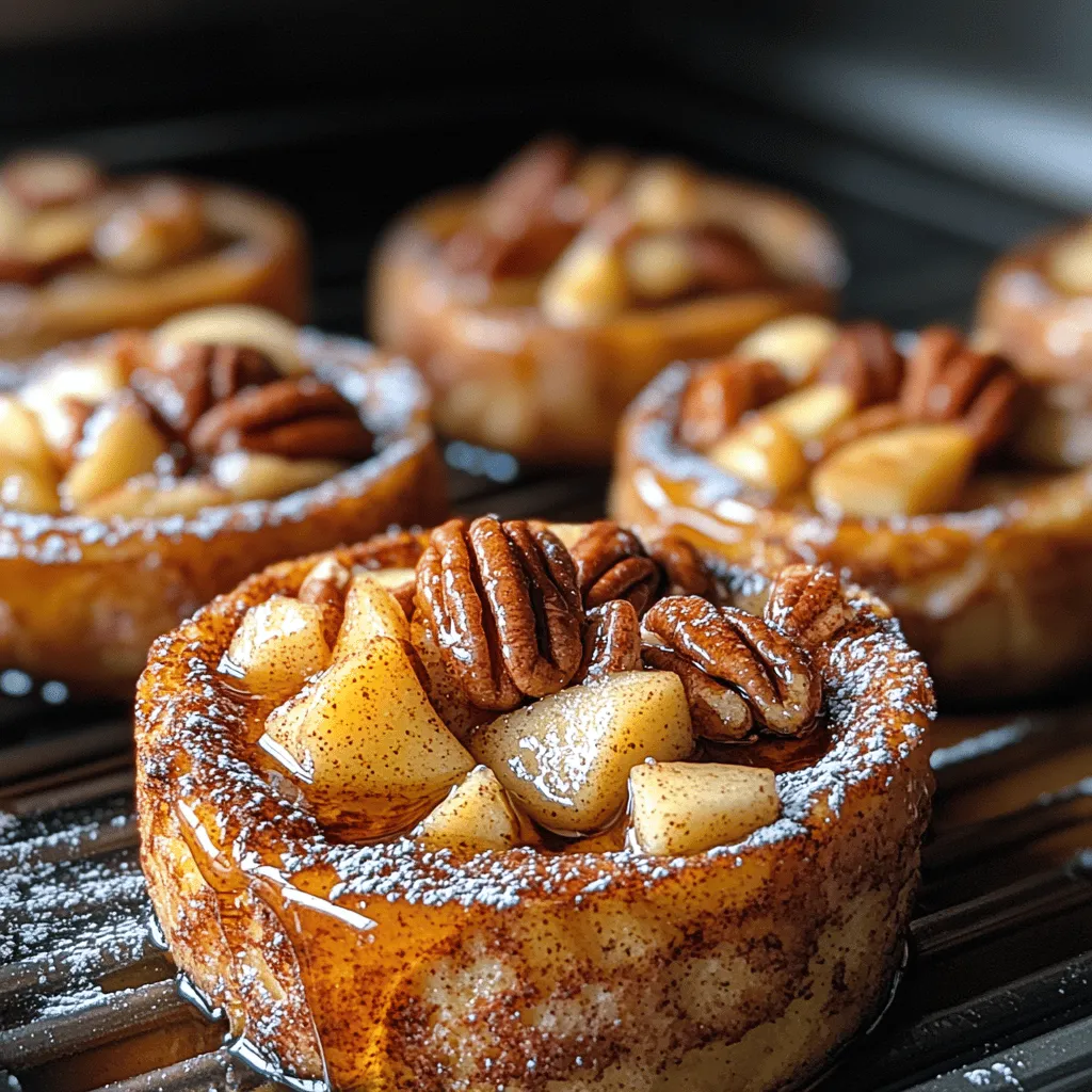 Imagine waking up to the sweet smell of warm cinnamon and fresh apples wafting through your kitchen, signaling a delightful breakfast experience unlike any other. The Cinnamon-Swirled Apple Pecan French Toast Cups offer just that—a creative twist on a classic dish that brings together the comforting flavors of cinnamon, crunchy pecans, and tender, juicy apples. Perfect for breakfast or brunch, these delightful cups are not only delicious but also incredibly easy to prepare, making them a popular choice for gatherings and family meals alike. Each cup is an individual serving, allowing everyone to enjoy their own portion while adding an element of fun to your dining table.