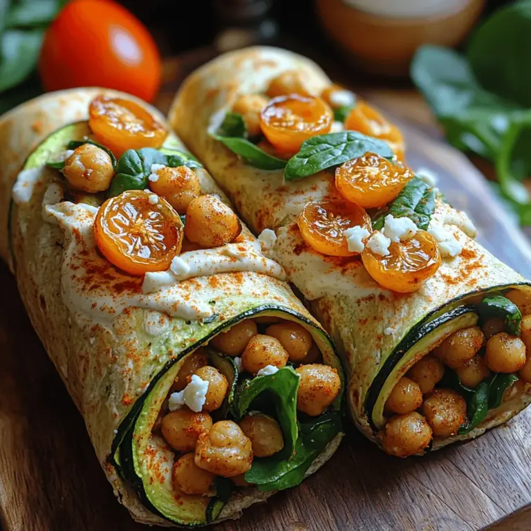 In recent years, the trend toward plant-based meals has surged in popularity, with many people embracing a lifestyle that favors fruits, vegetables, grains, and legumes. This shift is not only beneficial for health but also for the environment. Among the myriad plant-based options available, Savory Roasted Zucchini Chickpea Wraps stand out as a delicious, nutritious, and satisfying dish. This recipe is perfect for anyone looking to incorporate more plant-based ingredients into their diet without sacrificing flavor or satisfaction.