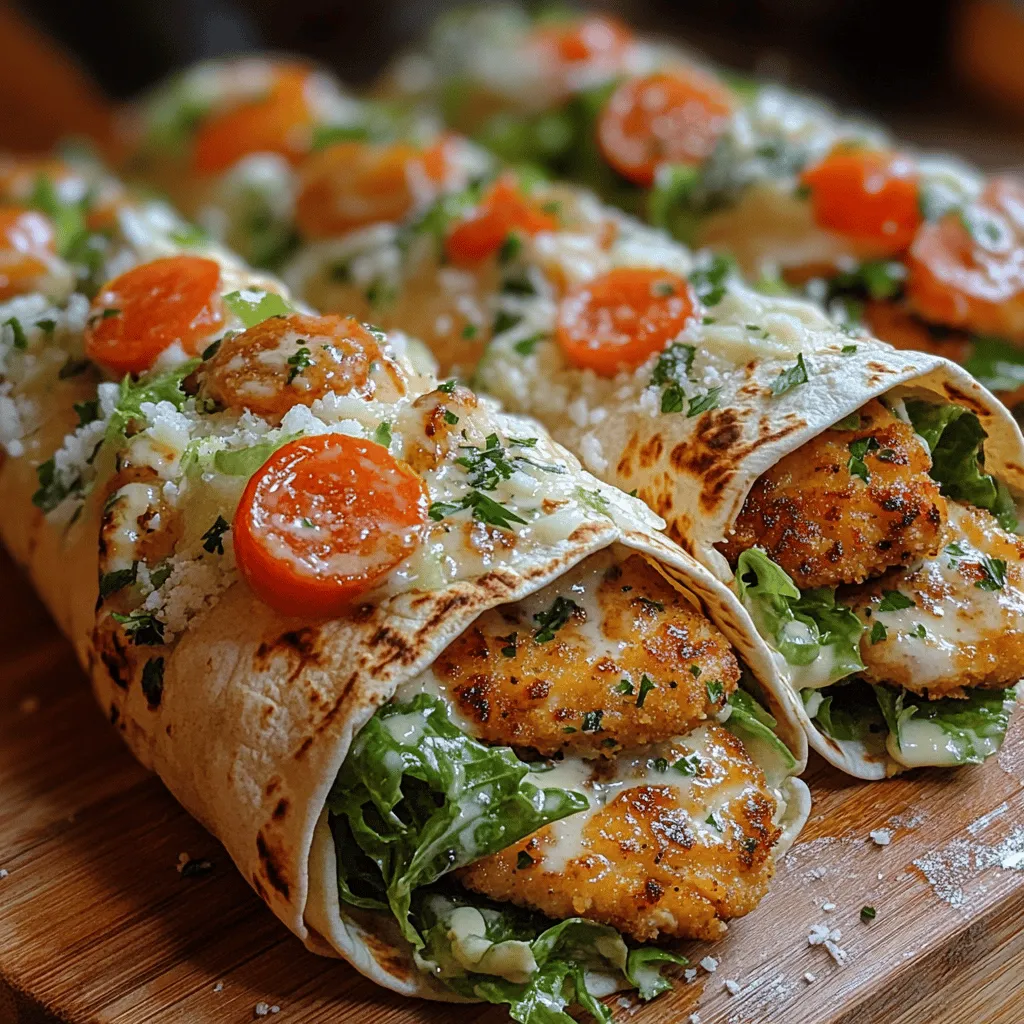 In recent years, wraps have surged in popularity, quickly becoming a staple in modern cuisine. Their convenience and versatility make them an ideal choice for busy individuals and families looking for quick meal solutions. Among the myriad of wrap options available, Crispy Chicken Caesar Wraps stand out. This delightful dish combines the classic flavors of a Chicken Caesar salad, featuring tender, crispy chicken, crisp romaine lettuce, and tangy Caesar dressing, all elegantly enveloped in a soft tortilla.