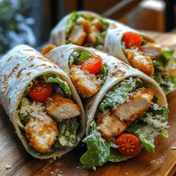 In recent years, wraps have surged in popularity, quickly becoming a staple in modern cuisine. Their convenience and versatility make them an ideal choice for busy individuals and families looking for quick meal solutions. Among the myriad of wrap options available, Crispy Chicken Caesar Wraps stand out. This delightful dish combines the classic flavors of a Chicken Caesar salad, featuring tender, crispy chicken, crisp romaine lettuce, and tangy Caesar dressing, all elegantly enveloped in a soft tortilla.