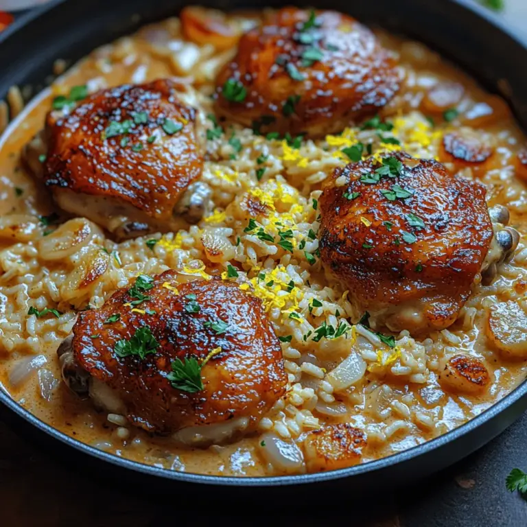 If you're seeking a dish that beautifully marries comfort with a burst of vibrant flavors, then look no further than Zesty Creamy Lemon Chicken & Rice. This delightful recipe captures the essence of home-cooked goodness while also adding a zesty twist that elevates it to new culinary heights. Perfect for a family dinner or a special occasion, this dish promises to leave your taste buds tingling with satisfaction.