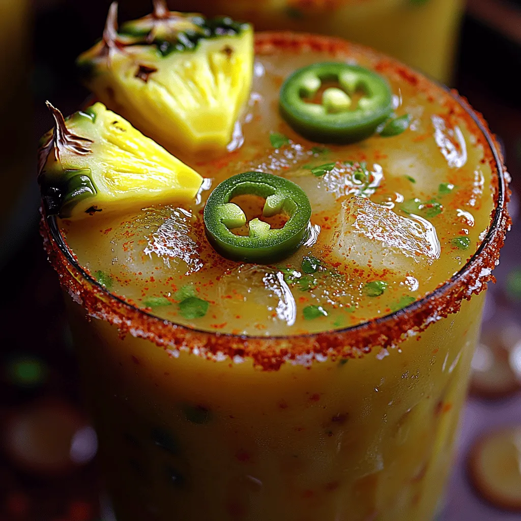Cocktails have a magical way of elevating social gatherings, particularly during warm weather and festive occasions. They create an atmosphere of celebration, encouraging laughter and camaraderie among friends and family. Among the myriad of cocktail options, the margarita stands out as a perennial favorite. Its refreshing blend of flavors and versatility make it a staple in bars and homes alike. Today, we’re taking this classic drink to new heights with the Spicy Serrano Pineapple Margarita—a tantalizing twist that combines the sweet, tropical notes of pineapple with the fiery kick of Serrano peppers.