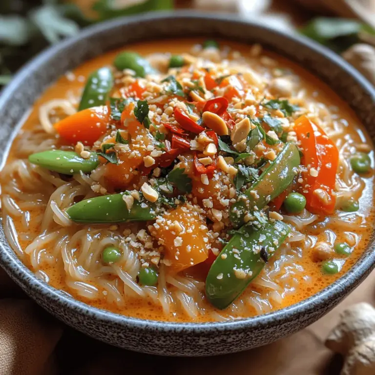 Spicy Thai Coconut Curry Noodles have captured the hearts and palates of food lovers around the world, offering a vibrant and comforting dish that tantalizes the taste buds. The allure of this dish lies in its delightful combination of flavors, ranging from the creamy richness of coconut milk to the bold kick of red curry paste. With its roots firmly planted in Thai cuisine, this dish showcases the intricate balance of sweet, spicy, sour, and salty flavors that defines the culinary art of Thailand.