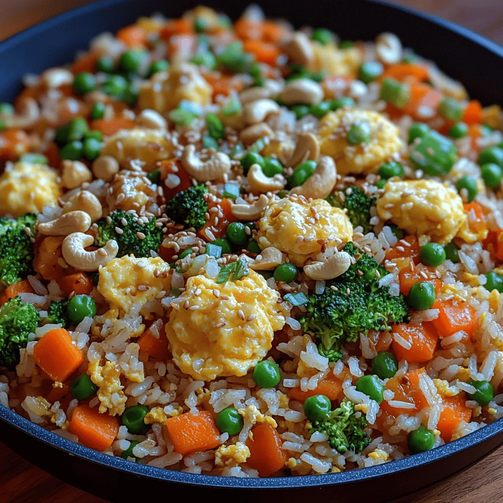 Fried rice is a beloved dish that has captured the hearts and palates of food enthusiasts around the globe. Its appeal lies not only in its delightful flavors but also in its practical nature as a versatile meal option. Whether you have leftover rice from a previous meal or you're looking to whip up something quick and satisfying, veggie-packed fried rice can be your go-to solution. It's a dish that lets you get creative in the kitchen, as you can incorporate a variety of vegetables, proteins, and sauces based on what you have on hand or prefer.