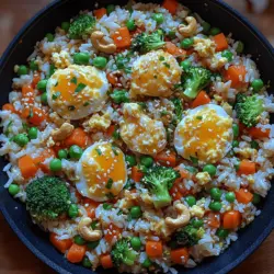 Fried rice is a beloved dish that has captured the hearts and palates of food enthusiasts around the globe. Its appeal lies not only in its delightful flavors but also in its practical nature as a versatile meal option. Whether you have leftover rice from a previous meal or you're looking to whip up something quick and satisfying, veggie-packed fried rice can be your go-to solution. It's a dish that lets you get creative in the kitchen, as you can incorporate a variety of vegetables, proteins, and sauces based on what you have on hand or prefer.