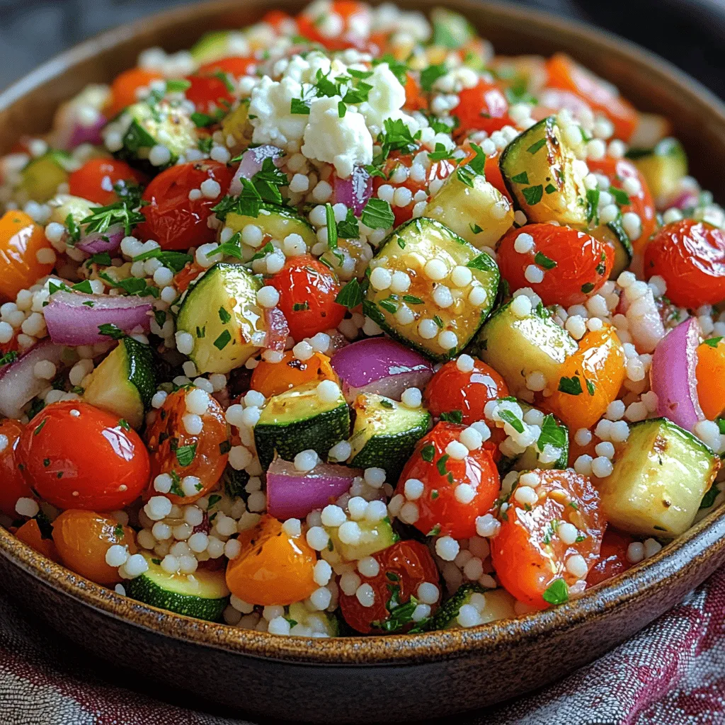 When it comes to vibrant and nutritious meals, few dishes can compete with the refreshing and colorful Chilled Roasted Veggie Couscous Delight. This delightful recipe combines the nutty texture of couscous with a medley of seasonal roasted vegetables, creating a dish that is as pleasing to the eye as it is to the palate. Whether you are preparing a light lunch for yourself, planning a picnic with friends, or looking for a perfect side dish to complement your main course, this couscous salad ticks all the boxes.