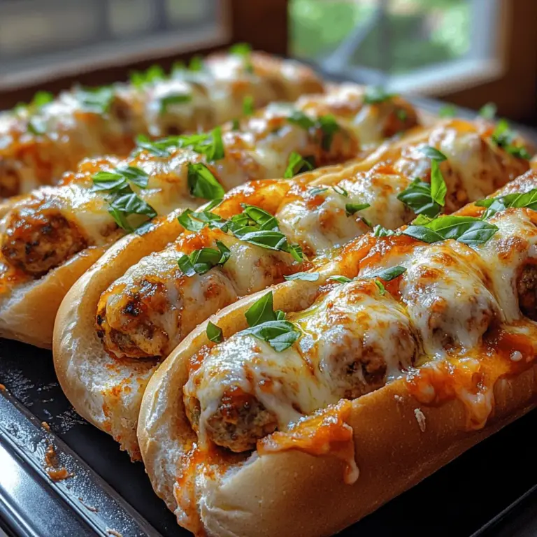 As a lighter alternative to traditional beef meatballs, ground chicken serves as the star ingredient in this recipe. It offers a leaner protein option while still delivering on flavor and satisfaction. Whether you're hosting a casual gathering or simply looking for an easy weeknight dinner, these subs make for a perfect choice. They are not only simple to prepare, but they also boast a captivating taste that can entice even the pickiest eaters. The combination of fragrant herbs, savory spices, and gooey cheese creates an irresistible dish that will have everyone coming back for more.