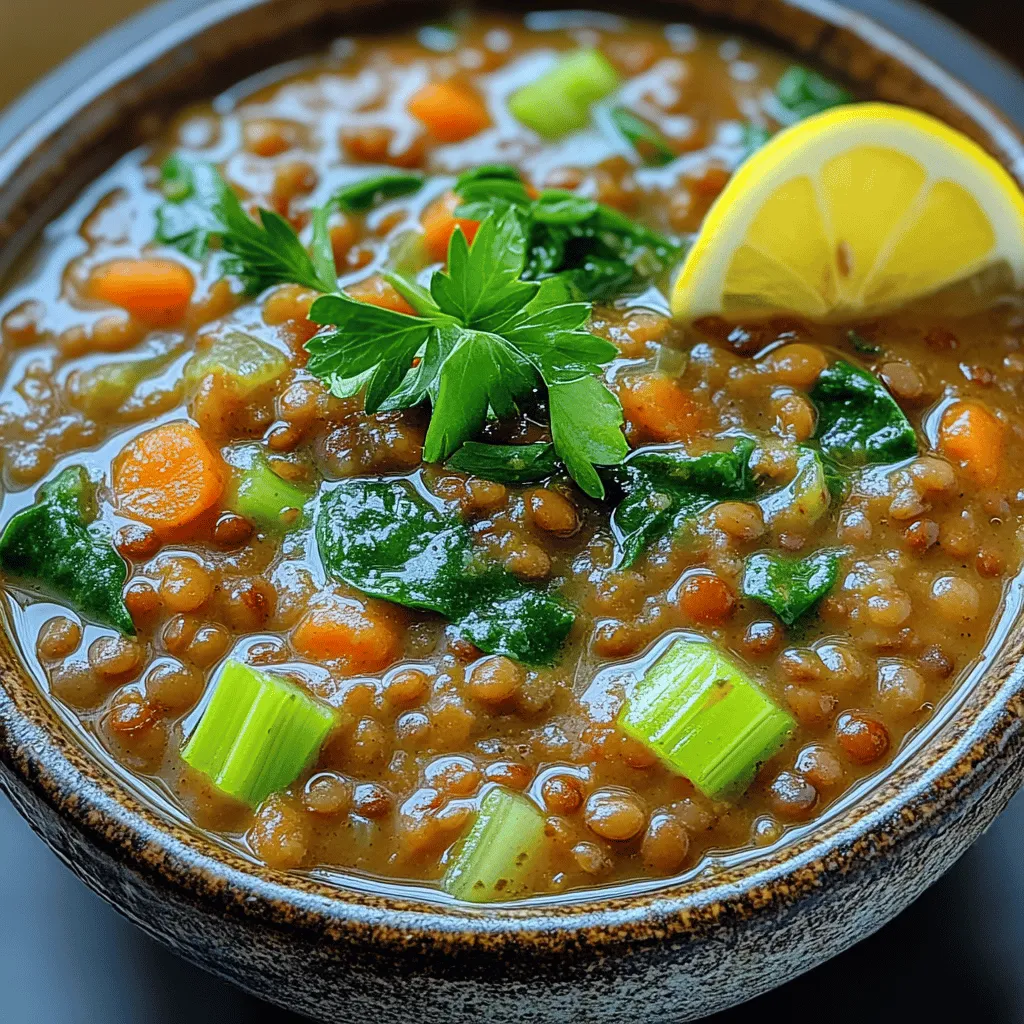 Soups have long been celebrated for their comforting qualities and nutritional benefits. They are an excellent way to incorporate a variety of vegetables and legumes into your diet, making them a wholesome meal option. The Zesty Lentil Spinach Soup stands out in the realm of soups due to its unique combination of ingredients, each contributing to a nutritious powerhouse.