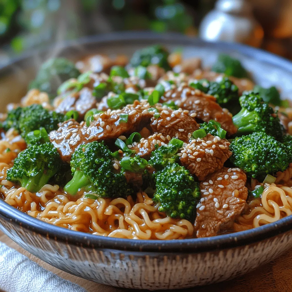 Every great dish starts with quality ingredients, and this Savory Beef & Broccoli Ramen Stir Fry is no exception. To create this masterpiece, it’s essential to understand the role of each ingredient and how they contribute to the overall flavor profile.