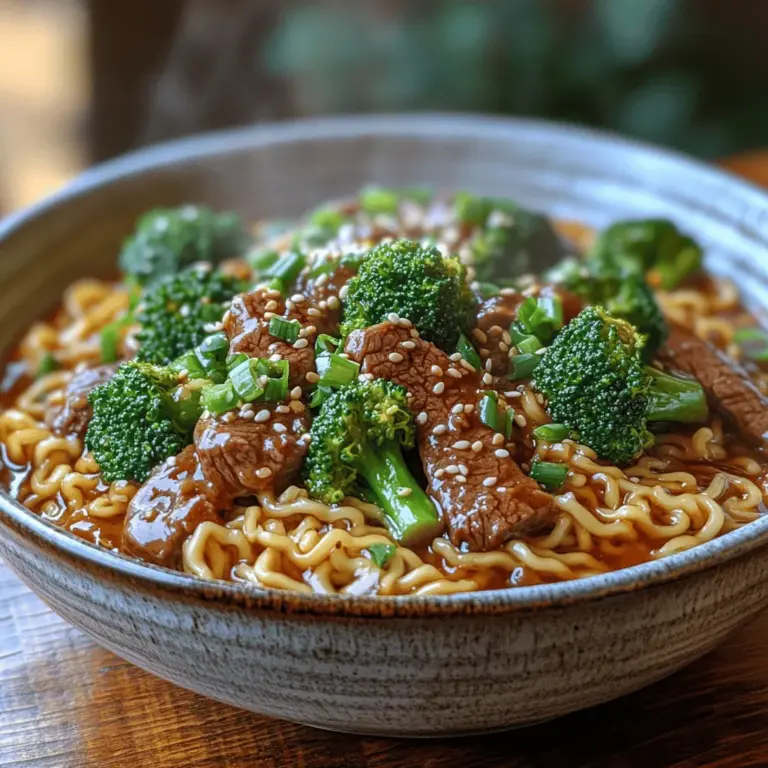 Every great dish starts with quality ingredients, and this Savory Beef & Broccoli Ramen Stir Fry is no exception. To create this masterpiece, it’s essential to understand the role of each ingredient and how they contribute to the overall flavor profile.