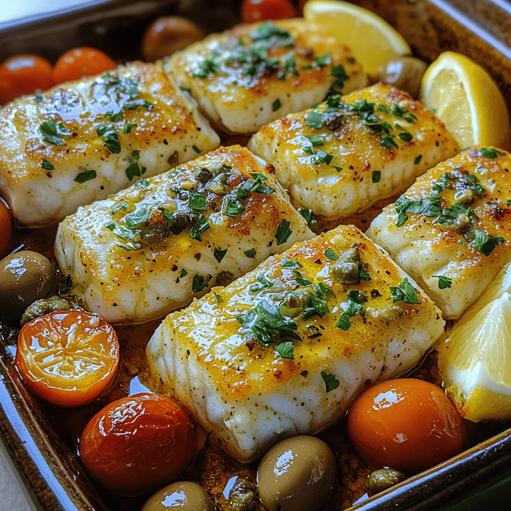 Mediterranean Baked Fish Delight is not just a dish; it's a celebration of flavors, health, and simplicity that perfectly captures the essence of Mediterranean cuisine. With its vibrant colors and fresh ingredients, this recipe is ideal for those who seek a wholesome meal that can be enjoyed both on busy weeknights and during special occasions. Utilizing fresh fish and an array of Mediterranean staples, this dish is not only delicious but also packed with nutritional benefits, making it a wonderful addition to any meal plan.