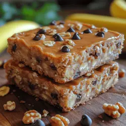 Ripe bananas are the star of the Nutty Banana Bliss Bars, contributing natural sweetness, moisture, and a host of essential vitamins and minerals. Rich in potassium, bananas help regulate blood pressure and support heart health. They also provide vitamin C, which is crucial for immune function, and vitamin B6, which plays a key role in brain health and metabolism. Additionally, the dietary fiber found in bananas aids digestion and helps keep you feeling full longer. Using ripe bananas, which are softer and sweeter, ensures that your bars have a moist texture and a delightful flavor, eliminating the need for added sugars.