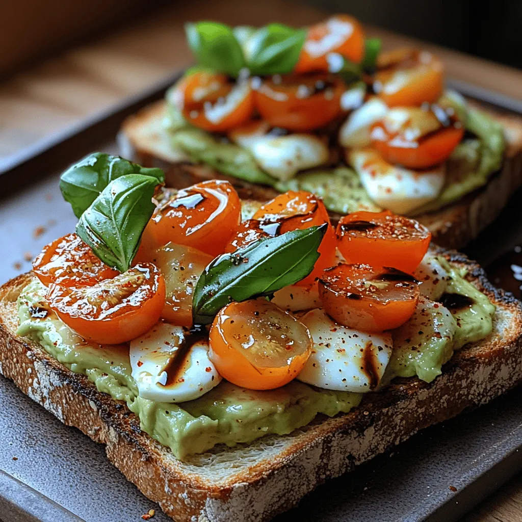 To create the perfect Grillé Caprese Avocado Toast Delight, understanding the ingredients is essential. Each component plays a crucial role in delivering not only flavor but also nutritional benefits.