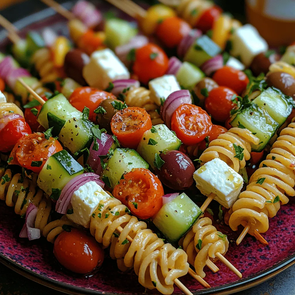 To create the perfect Chilled Greek Pasta Skewers, it is essential to choose the right ingredients. Each component plays a crucial role in both flavor and presentation. Here, we break down the key ingredients that make this dish not only delicious but also nutritious.