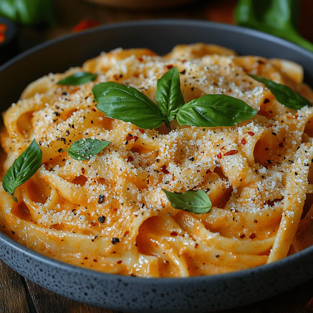 If you're in search of a dish that perfectly balances comfort and sophistication, look no further than creamy roasted red pepper pasta. This delightful recipe brings together the rich, velvety texture of cream with the sweet, smoky flavor of roasted red peppers, creating a pasta dish that is both indulgent and satisfying. Whether you're whipping it up for a cozy weeknight dinner or serving it at a special gathering, this pasta is sure to impress with its vibrant colors and mouthwatering taste.