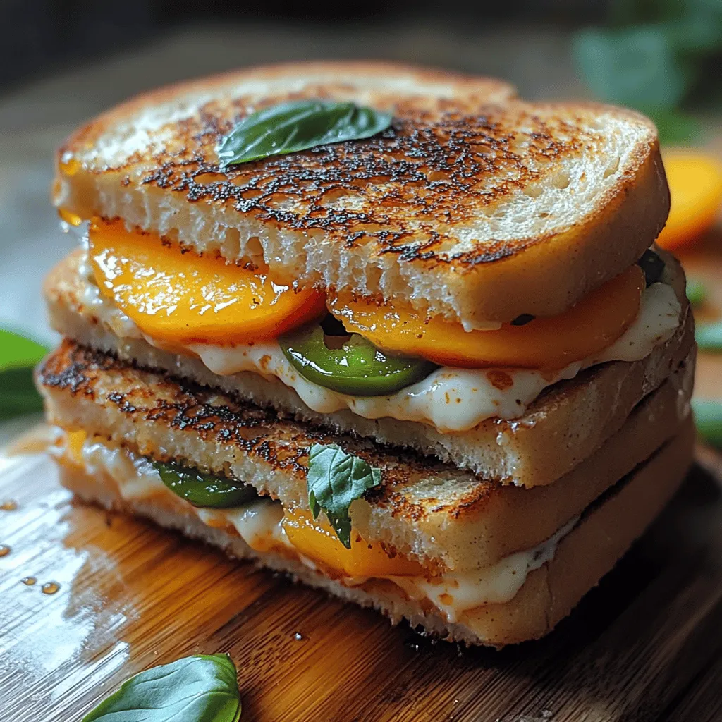 Grilled cheese sandwiches are a quintessential comfort food, celebrated for their simplicity and satisfying gooeyness. However, in the ever-evolving world of culinary creativity, innovating on classic dishes has become a delightful trend. One such mouthwatering creation is the Jalapeño Peach Grilled Cheese. Combining the sweet, juicy flavors of ripe peaches with the spicy kick of jalapeños, this sandwich takes the traditional grilled cheese to an entirely new level of deliciousness.