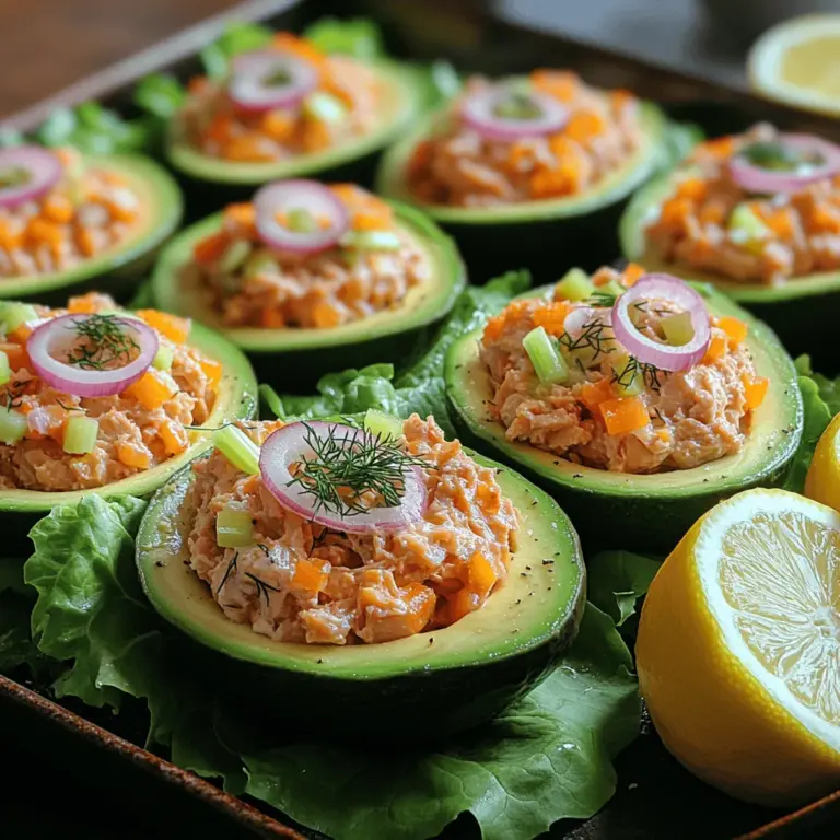 To create these delicious Avocado Tuna Lettuce Boats, it’s essential to understand the key ingredients that contribute to their appeal, flavor, and nutritional benefits. Let’s dive into the main components of this recipe: