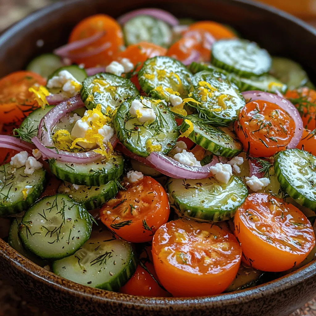 Before we dive into the preparation process, let’s take a closer look at the key components that make the Zesty Lemon Dill Cucumber Salad not only delicious but also nutritious.