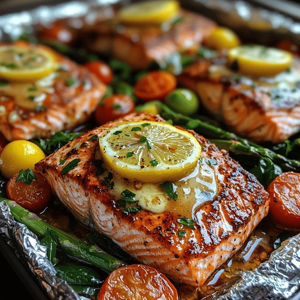 One of the primary benefits of cooking with foil packs is the incredible retention of moisture and flavors. When food is wrapped in foil, it creates a steam pocket that keeps everything inside moist and tender. This is especially important for lean proteins like salmon, which can easily dry out when exposed to high heat for extended periods. The foil not only traps moisture but also allows the flavors of the ingredients to meld beautifully. Each bite of Lemon Butter Salmon is an explosion of taste, with the buttery richness of the sauce enhancing the natural flavors of the fish and vegetables.