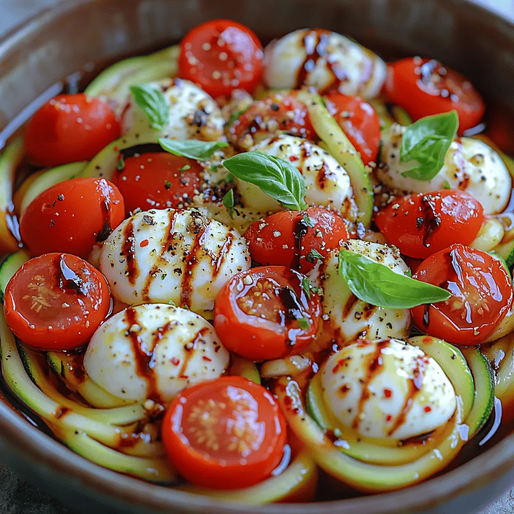 Zucchini Noodle Caprese Delight is a vibrant and innovative dish that has been capturing the hearts of food lovers and health enthusiasts alike. As more people seek lighter and healthier alternatives to traditional pasta, zucchini noodles have emerged as the star ingredient in many culinary creations. This dish not only showcases the beauty of fresh ingredients but also celebrates the Mediterranean influence that is cherished worldwide.