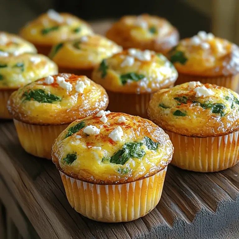 One of the standout features of Spinach Feta Egg Muffins is their star ingredients: spinach and feta cheese. Both contribute to the muffins' exceptional nutritional profile, making them a balanced meal choice.