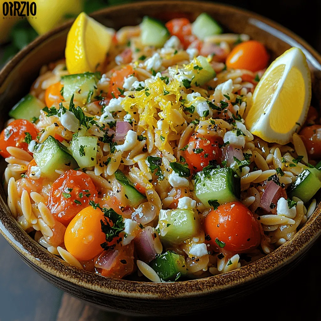To create a truly outstanding Zesty Chilled Lemon Orzo Bowl, it is essential to understand the core ingredients that contribute to its vibrant flavor and texture. Here’s a closer look at what makes this dish so special: