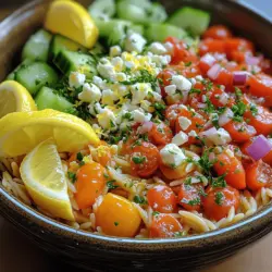 To create a truly outstanding Zesty Chilled Lemon Orzo Bowl, it is essential to understand the core ingredients that contribute to its vibrant flavor and texture. Here’s a closer look at what makes this dish so special: