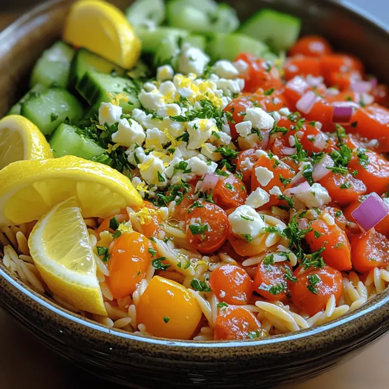 To create a truly outstanding Zesty Chilled Lemon Orzo Bowl, it is essential to understand the core ingredients that contribute to its vibrant flavor and texture. Here’s a closer look at what makes this dish so special: