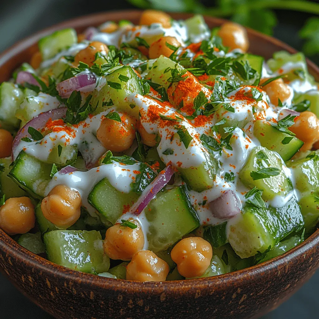 As warm weather approaches, our cravings shift towards lighter, refreshing meals that energize without weighing us down. One such delightful dish is the Refreshing Cucumber Chickpea Yogurt Salad. This salad is not just a feast for the eyes with its vibrant colors; it’s a culinary experience that delivers a combination of flavors and textures that is both satisfying and nutritious.