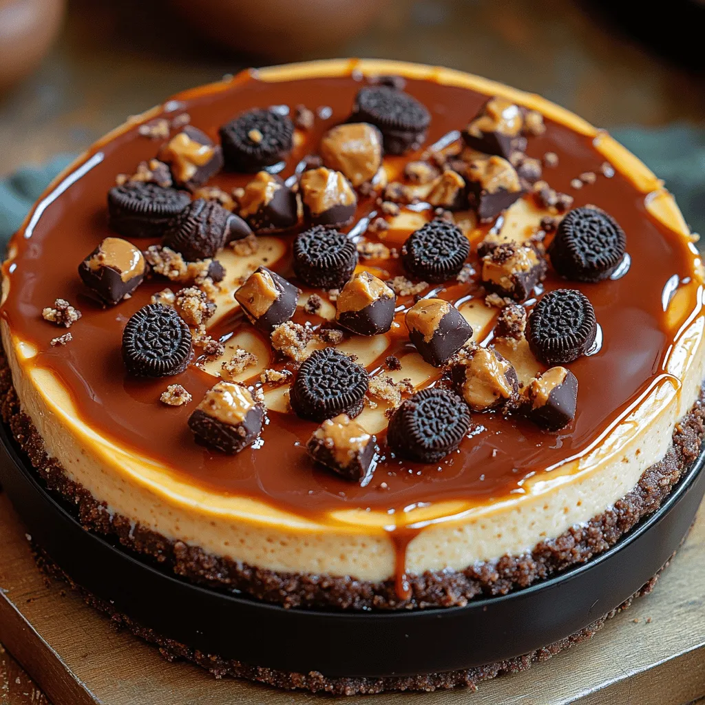 Welcome to the delightful world of desserts, where indulgence meets creativity in the kitchen. Today, we're diving into a truly decadent treat: the No Bake Oreo Peanut Butter Cup Cheesecake. This luscious and rich cheesecake is a celebration of two beloved flavors—Oreo cookies and peanut butter cups—perfectly combined into a creamy, dreamy dessert that is sure to impress anyone who takes a bite. Whether you're hosting a gathering, celebrating a birthday, or simply treating yourself after a long week, this no-bake cheesecake is an ideal choice that requires minimal effort yet delivers maximum impact.