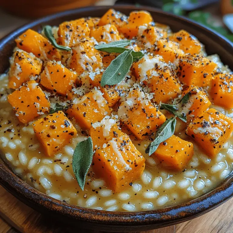 As the crispness of autumn settles in, there's something undeniably comforting about a warm bowl of risotto. Among the myriad of variations, Creamy Butternut Squash Risotto stands out as a seasonal favorite that beautifully marries the creamy texture of risotto with the sweet, nutty flavors of butternut squash. This dish not only embodies the essence of comfort food but also embraces the growing trend toward plant-based and wholesome meals. With its vibrant color and rich flavor, this risotto is perfect for cozy family dinners, elegant gatherings, or even a simple weeknight meal that feels special.
