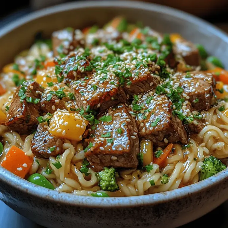 In the realm of quick and satisfying meals, few dishes capture the essence of comfort food quite like Garlic Butter Steak Lightning Noodles. This dish combines tender, juicy steak with silky noodles and a rich, buttery sauce that tantalizes the taste buds. The appeal of this recipe lies not only in its delightful flavors but also in the ease of preparation, making it a go-to option for busy weeknight dinners or gatherings with friends and family.