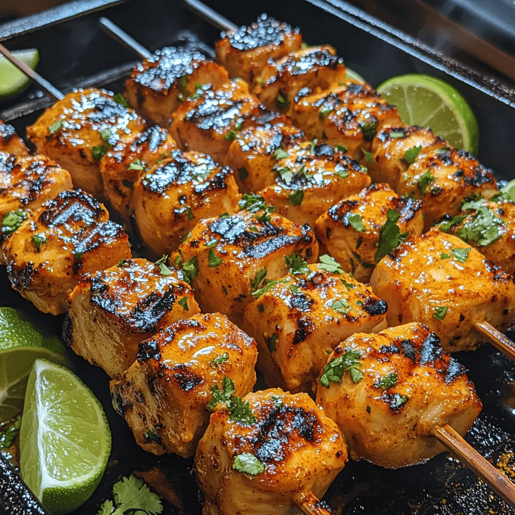 Embark on a culinary journey to Thailand with our Sizzling Thai Chicken Skewers, a dish that encapsulates the vibrant and aromatic flavors characteristic of Thai cuisine. This recipe is not only perfect for summer barbecues but also makes for an impressive dish for intimate dinners or gatherings. The beauty of these skewers lies in their tender chicken, marinated in a rich blend of coconut milk, essential spices, and fresh herbs that impart a unique taste experience.