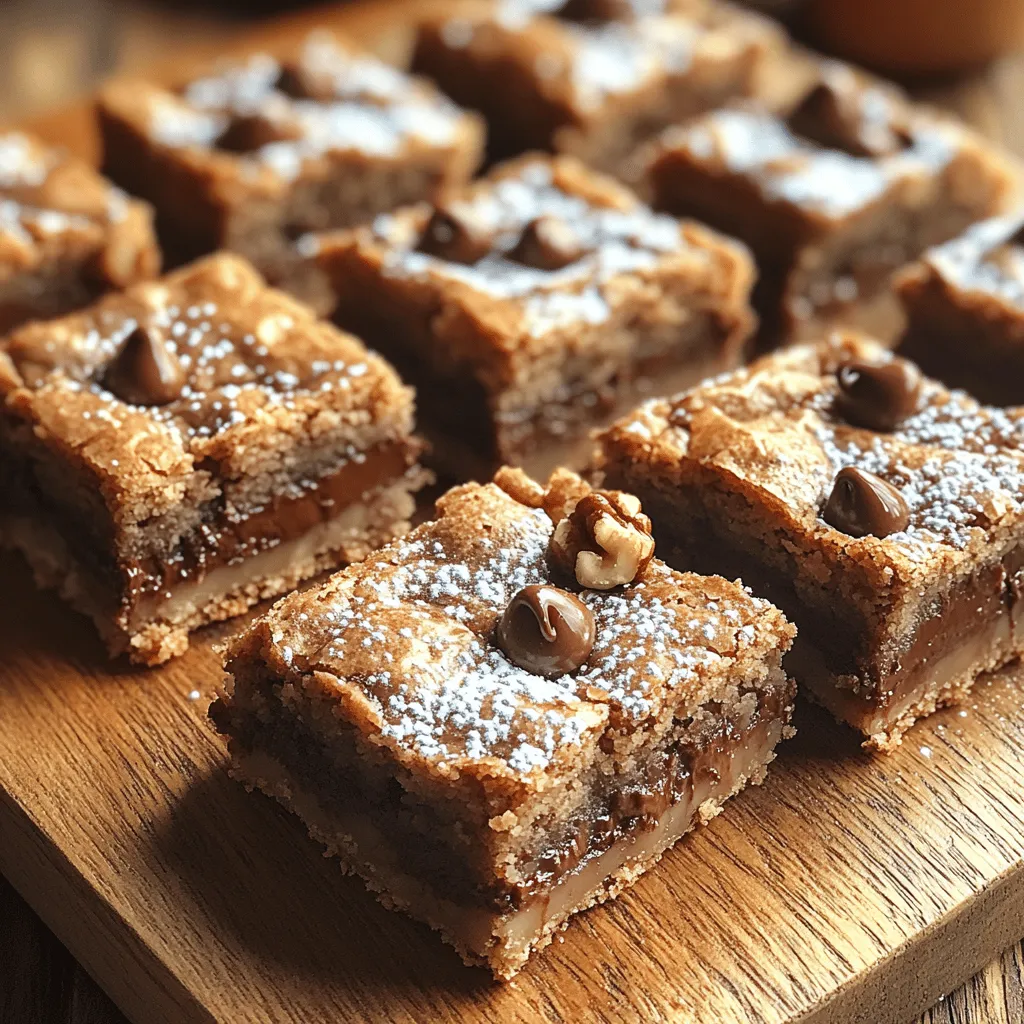 Blondies have taken the dessert world by storm, capturing hearts and taste buds alike with their unique flavor profile and chewy texture. Often dubbed the “blonde” version of brownies, these delightful treats are characterized by their rich, buttery flavor and a hint of vanilla that sets them apart. Their popularity has soared over the years, making them a beloved staple in bakeries and home kitchens alike. Today, we are excited to share a recipe that elevates this classic dessert to new heights: Decadent Dreamy Chocolate Chip Blondie Bars.