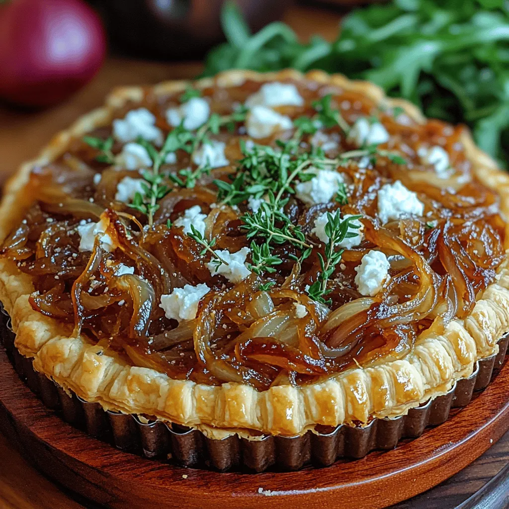 Baking with puff pastry is a delightful experience that transforms simple ingredients into a culinary masterpiece. The flaky, buttery layers of puff pastry provide the perfect base for a variety of toppings, and when paired with rich caramelized onions and creamy goat cheese, they create a dish that's both elegant and comforting. Whether you're hosting a gathering, preparing for a family meal, or looking to impress at a special occasion, the Caramelized Onion & Goat Cheese Bliss Tart is sure to steal the show.