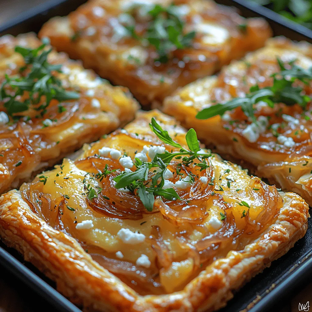 Baking with puff pastry is a delightful experience that transforms simple ingredients into a culinary masterpiece. The flaky, buttery layers of puff pastry provide the perfect base for a variety of toppings, and when paired with rich caramelized onions and creamy goat cheese, they create a dish that's both elegant and comforting. Whether you're hosting a gathering, preparing for a family meal, or looking to impress at a special occasion, the Caramelized Onion & Goat Cheese Bliss Tart is sure to steal the show.