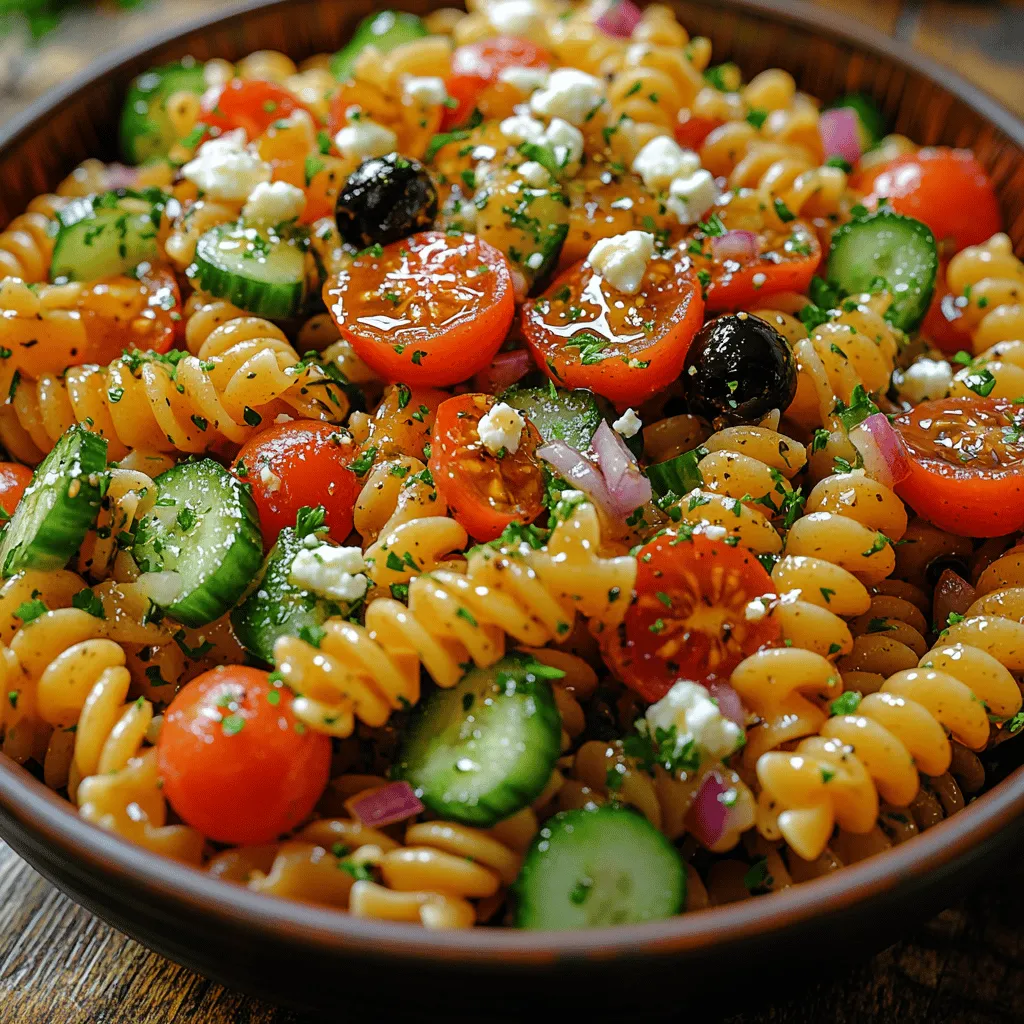 What sets this pasta salad apart is its exquisite balance of flavors. The sweetness of honey harmonizes beautifully with the zesty notes of Dijon mustard, resulting in a dressing that elevates the entire dish. Each bite is further enhanced by the crisp texture of fresh vegetables, making this salad not just a side dish but a delightful culinary experience. The rotini pasta, with its spiral shape, holds the dressing and delivers a burst of flavor in every forkful.