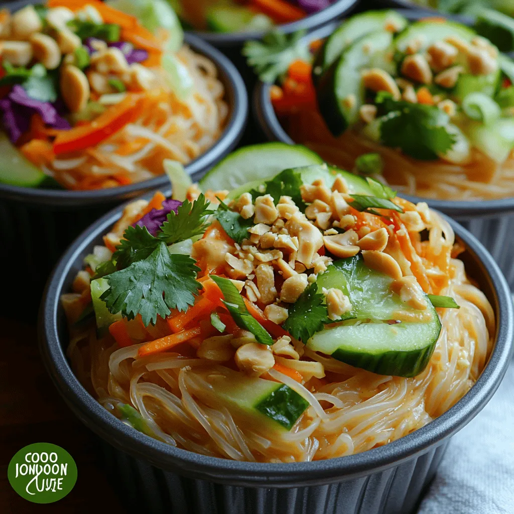 If you're searching for a dish that embodies a perfect blend of flavors, textures, and health benefits, look no further than Cold Thai Peanut Noodle Cups. This vibrant dish is not only a feast for the eyes but also a delightful treat for the palate, combining the creaminess of peanut sauce, the crunch of fresh vegetables, and the satisfying bite of rice vermicelli noodles. Ideal for warm weather gatherings, picnics, or as a quick meal option, these noodle cups are versatile enough to fit any occasion.