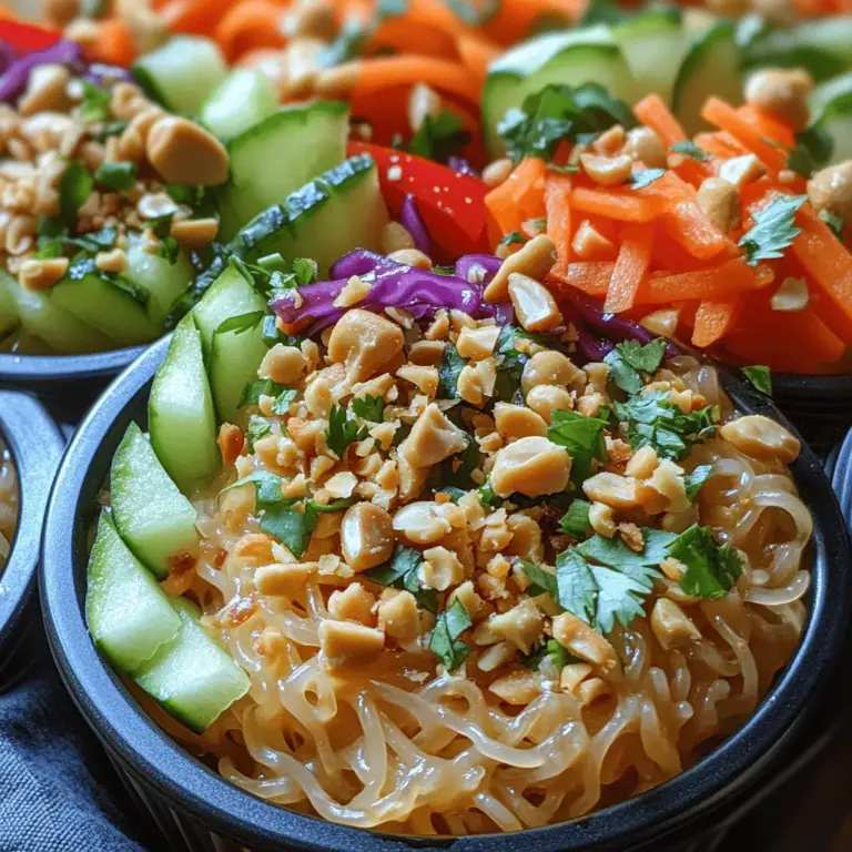 If you're searching for a dish that embodies a perfect blend of flavors, textures, and health benefits, look no further than Cold Thai Peanut Noodle Cups. This vibrant dish is not only a feast for the eyes but also a delightful treat for the palate, combining the creaminess of peanut sauce, the crunch of fresh vegetables, and the satisfying bite of rice vermicelli noodles. Ideal for warm weather gatherings, picnics, or as a quick meal option, these noodle cups are versatile enough to fit any occasion.