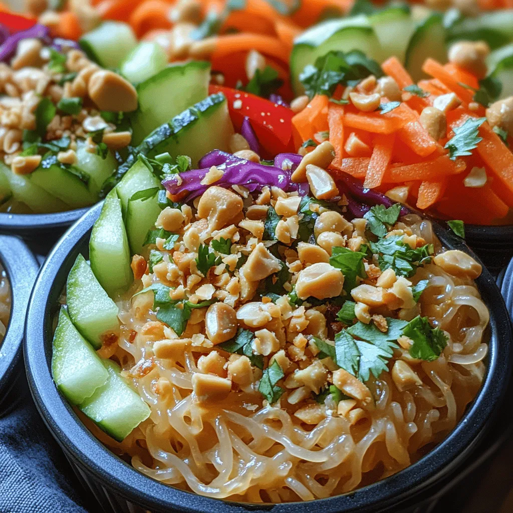 If you're searching for a dish that embodies a perfect blend of flavors, textures, and health benefits, look no further than Cold Thai Peanut Noodle Cups. This vibrant dish is not only a feast for the eyes but also a delightful treat for the palate, combining the creaminess of peanut sauce, the crunch of fresh vegetables, and the satisfying bite of rice vermicelli noodles. Ideal for warm weather gatherings, picnics, or as a quick meal option, these noodle cups are versatile enough to fit any occasion.