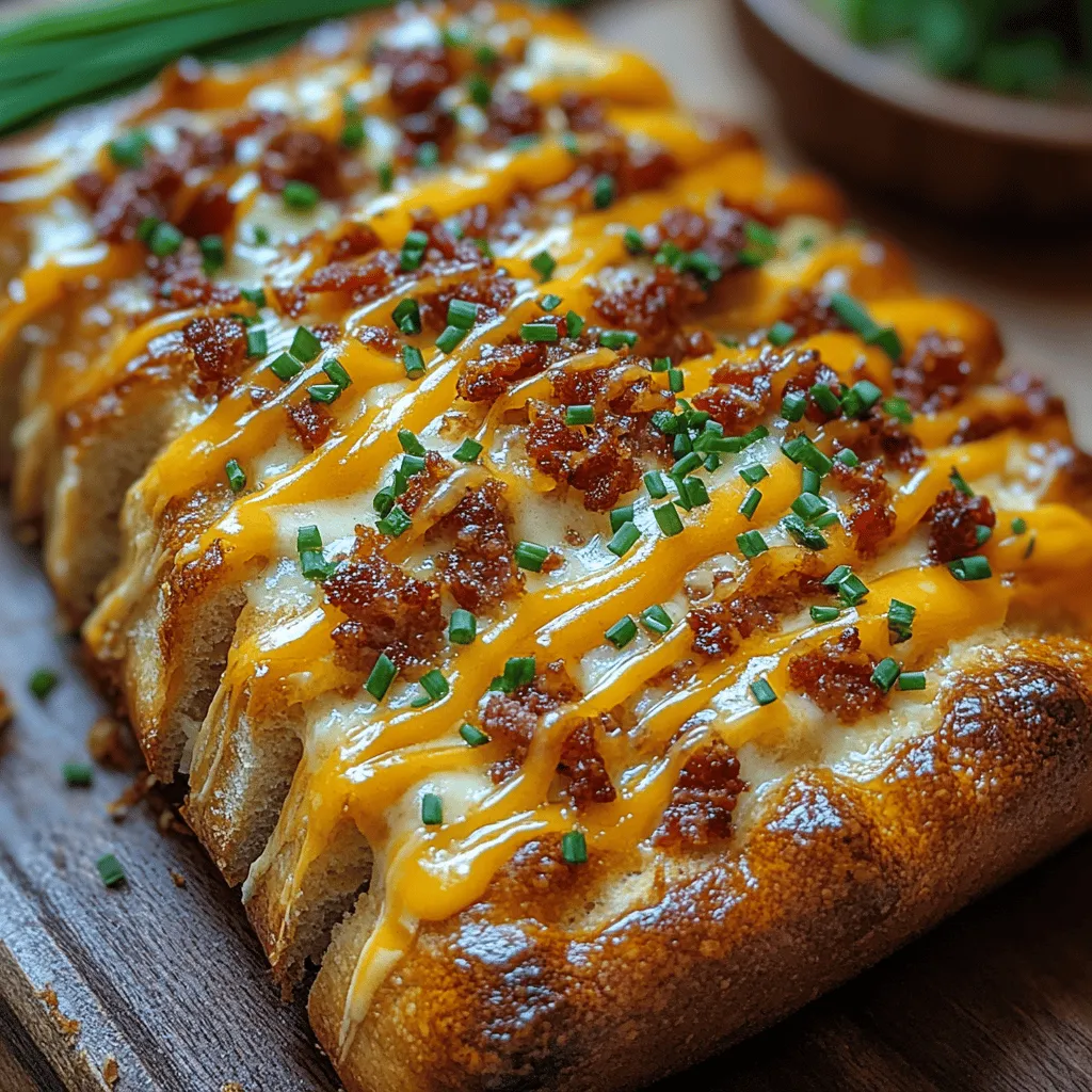 If you're on the lookout for a crowd-pleasing appetizer that combines comfort food with bold flavors, then Cheesy Bacon Ranch Delight Pull Apart Bread is your answer. This dish is a glorious medley of crispy bacon, gooey cheese, and zesty ranch dressing, all nestled within warm, crusty bread. Perfect for parties, game days, or family gatherings, it serves as both a tasty snack and a show-stopping centerpiece that will have everyone reaching for more.